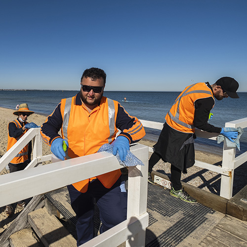 Citywide Working for Victoria PP Kerferd pier grid