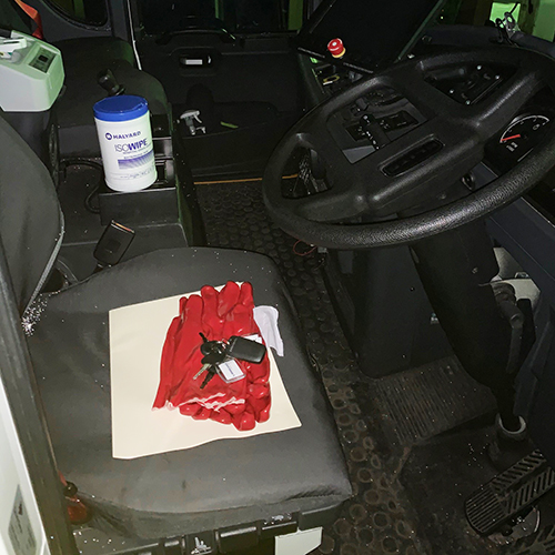 Night shift truck sanitisation kit